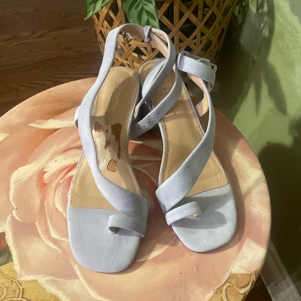 BCBGeneration Periwinkle velvet Strappy Sandals